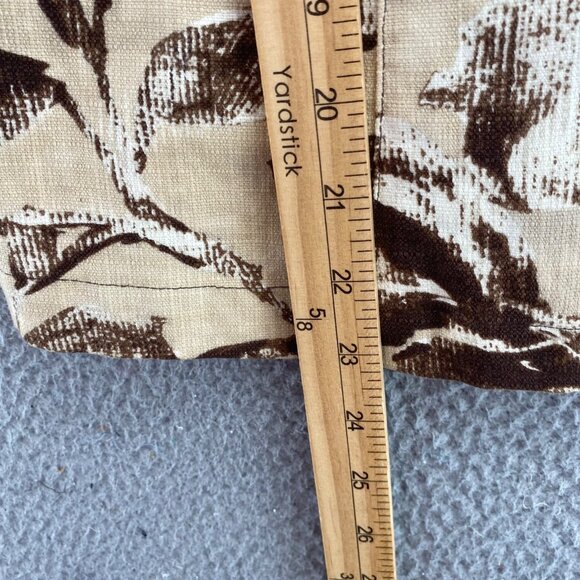 Coldwater Creek Jacket Womens 10 Brown Floral Linen Blend Button Up 3/4 Sleeve - Picture 7 of 9